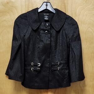Rachel Adams Size 4 crop 3/4 sleeve jacket bell sleeve retro Y2K